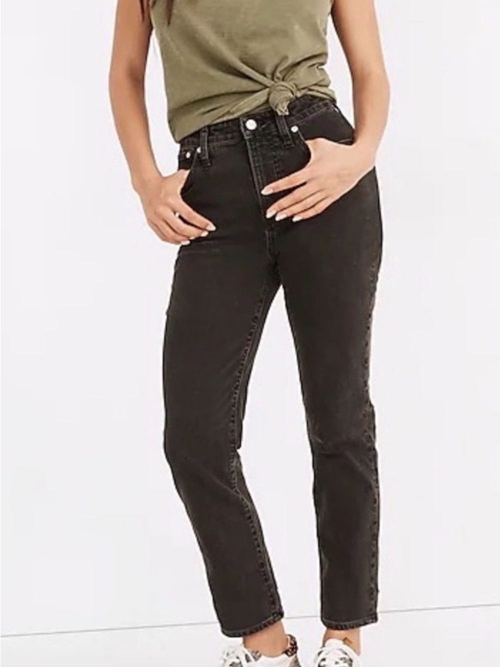 Madewell Straight-Leg Jeans in Black Wash - Women's